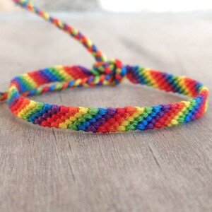HBTQ-armband Gay pride-smycken Transsexuell bisexuell lesbisk gåva Queer armband fotlänk bild 2