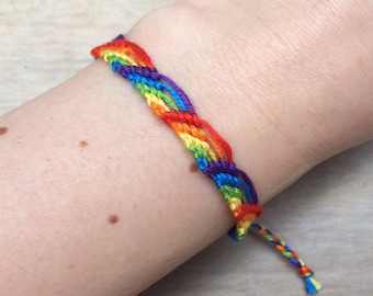 HBTQ-pridearmband. Quea gay pride-smycken. Lesbisk flickvänspresent