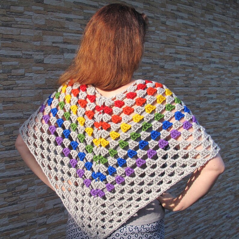 LGBT pride poncho Gay trans asexual pansexual lesbian girlfriend gift for Christmas