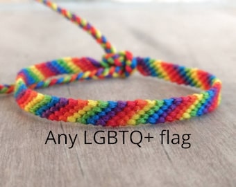 LGBT bracelet Gay pride jewelry Transgender bisexual lesbian gift Queer armband anklet