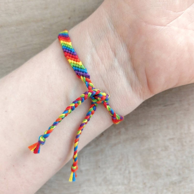 HBTQ-armband Gay pride-smycken Transsexuell bisexuell lesbisk gåva Queer armband fotlänk bild 4
