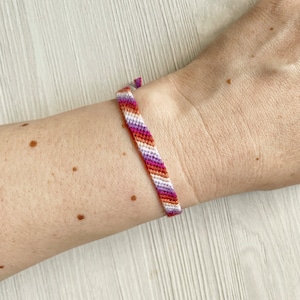 Pulsera del orgullo lésbico, Regalo de novia lesbiana, Brazalete LGBT, Tobillera, Joyería butch para mujer