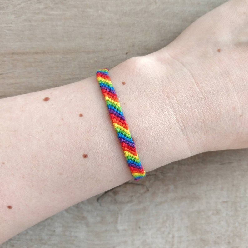 HBTQ-armband Gay pride-smycken Transsexuell bisexuell lesbisk gåva Queer armband fotlänk bild 3