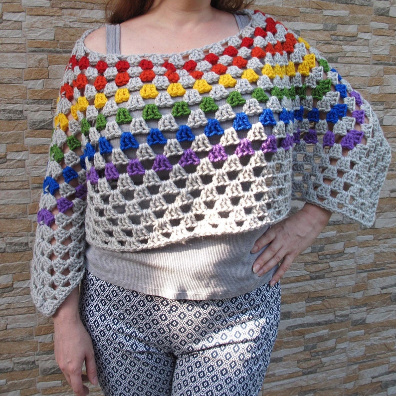 LGBT pride poncho Gay trans asexual pansexual lesbian girlfriend gift for Christmas