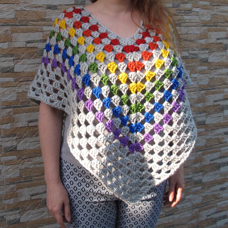 LGBT pride poncho Gay trans asexual pansexual lesbian girlfriend gift for Christmas
