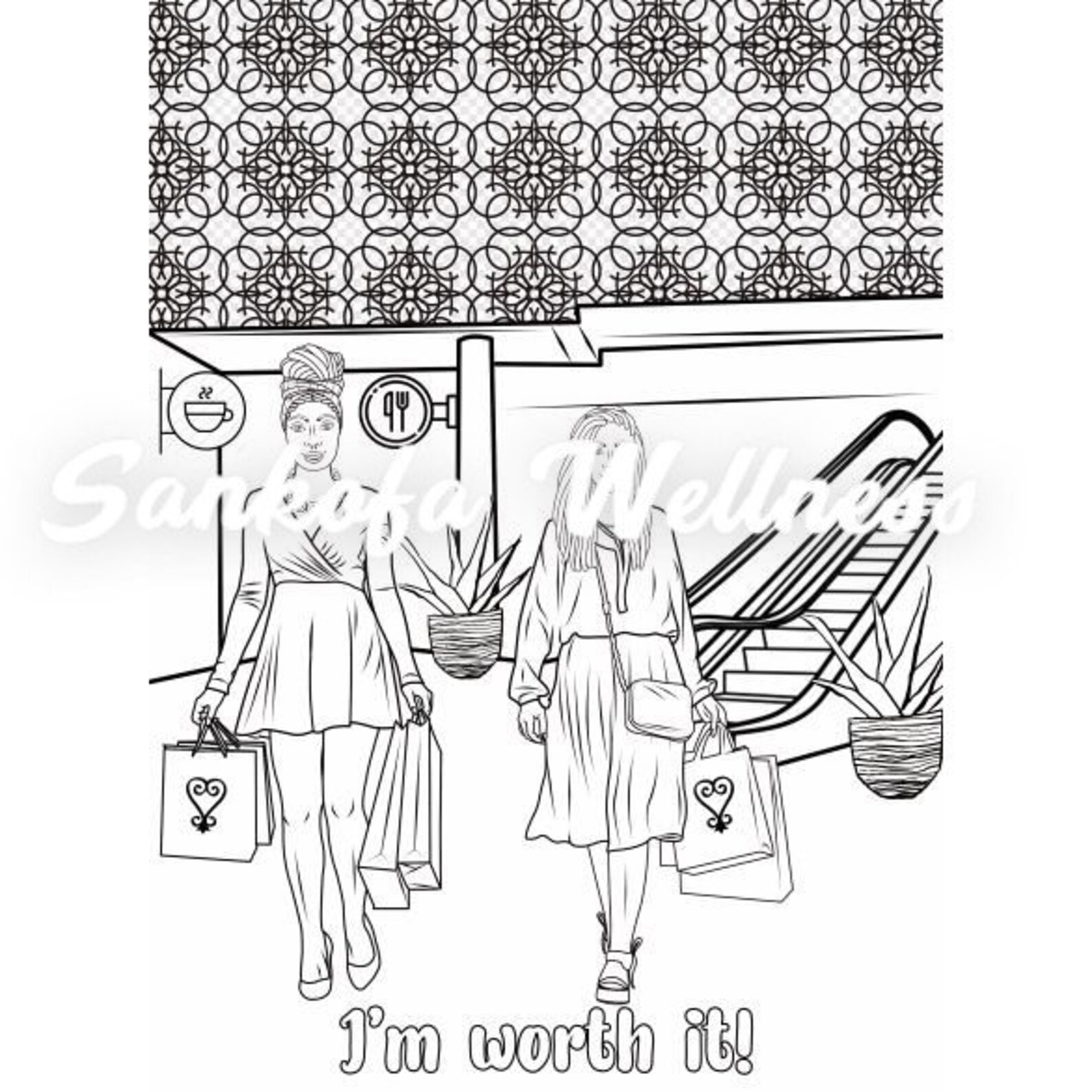 African American Adult Coloring Sheets | Etsy