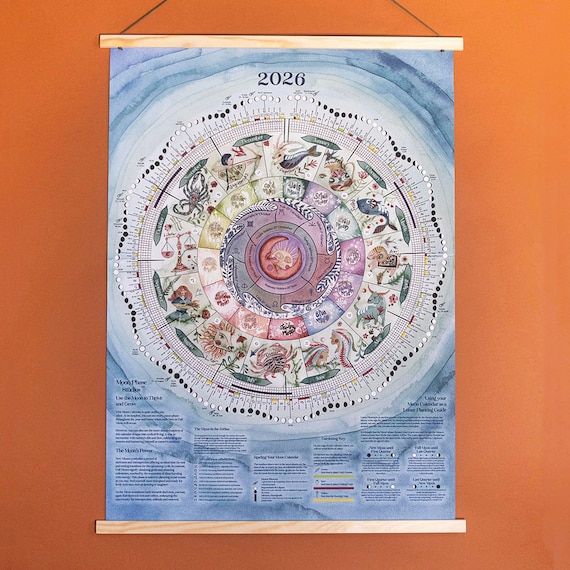 2026 | Large Moon Calendar - Etsy