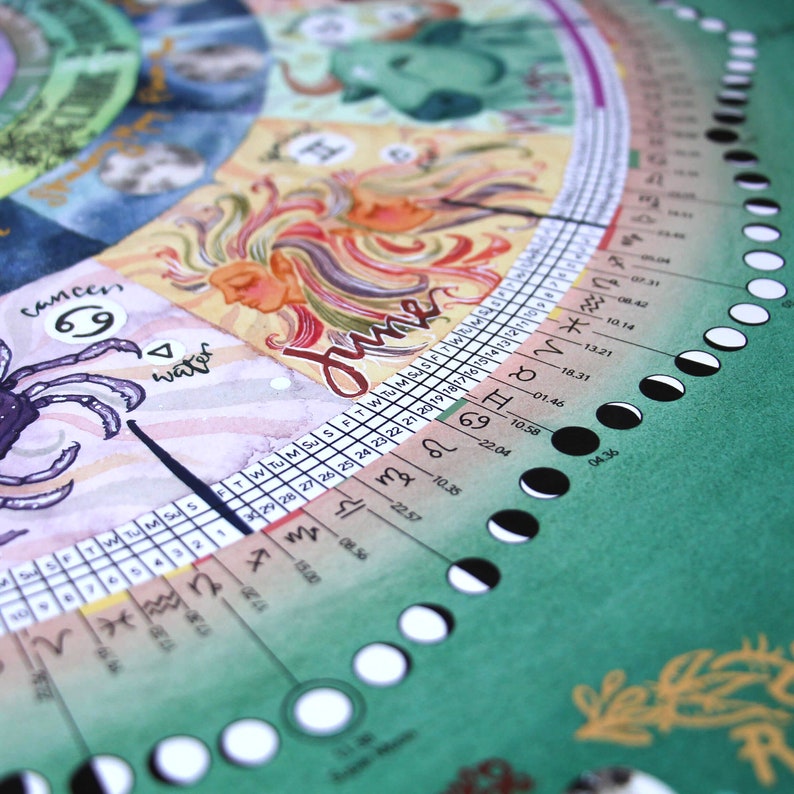 Moon Calendar 2023 Etsy