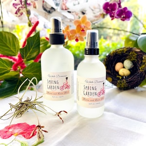 Linen Mist Air Freshener Spring Garden Floral and Herbs Kitchen Room Spray for a Clean Home Garden Aroma Spring Summer Fragrance