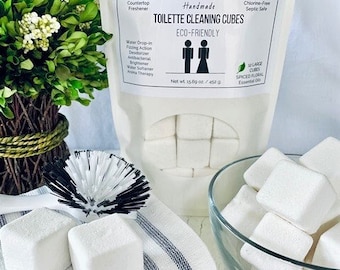 Toilet Cleaning Cubes Eco-Friendly Household Multi Purpose Cleaning Tablets All Natural for an Enjoyable Clean and Healthier Environment