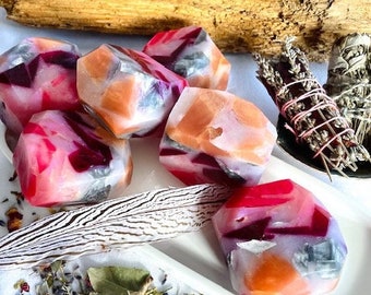 Glycerin Soap Rocks Fragrant with Fresh Picked Boysenberries and Raspberries with Warm Buttery Crust Hydrating Effective For All Skin Types