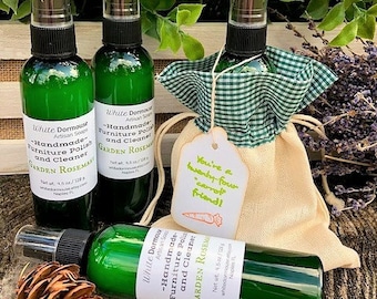 Furniture Polish Spray Garden Rosemary Handmade Natural Furniture Polish / Cleaner Nourishing Wood Stainless Steel and More Herb Essentials