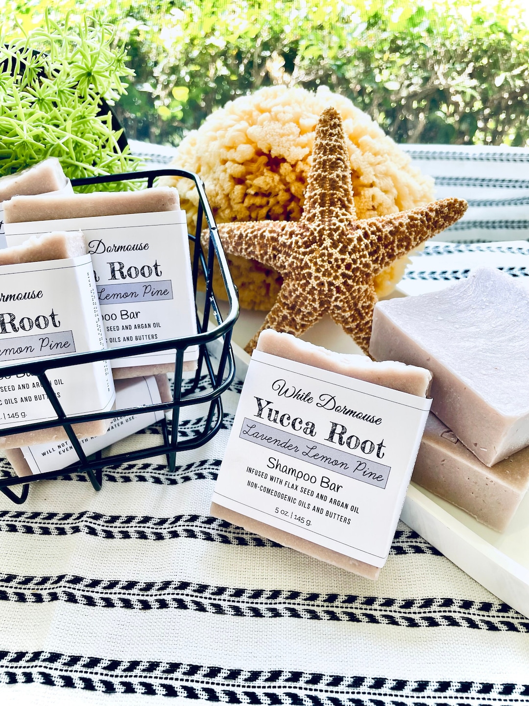 Yucca Root Shampoo Bar Lavender Lemon Pine Vegan Friendly