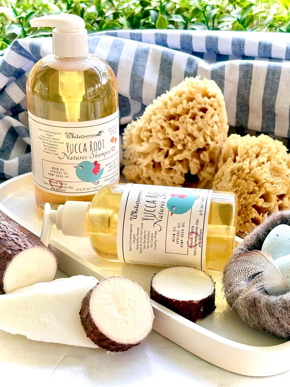 Shampoo Yucca Root Fragrance Free Vegan Noncomedogenic Natural