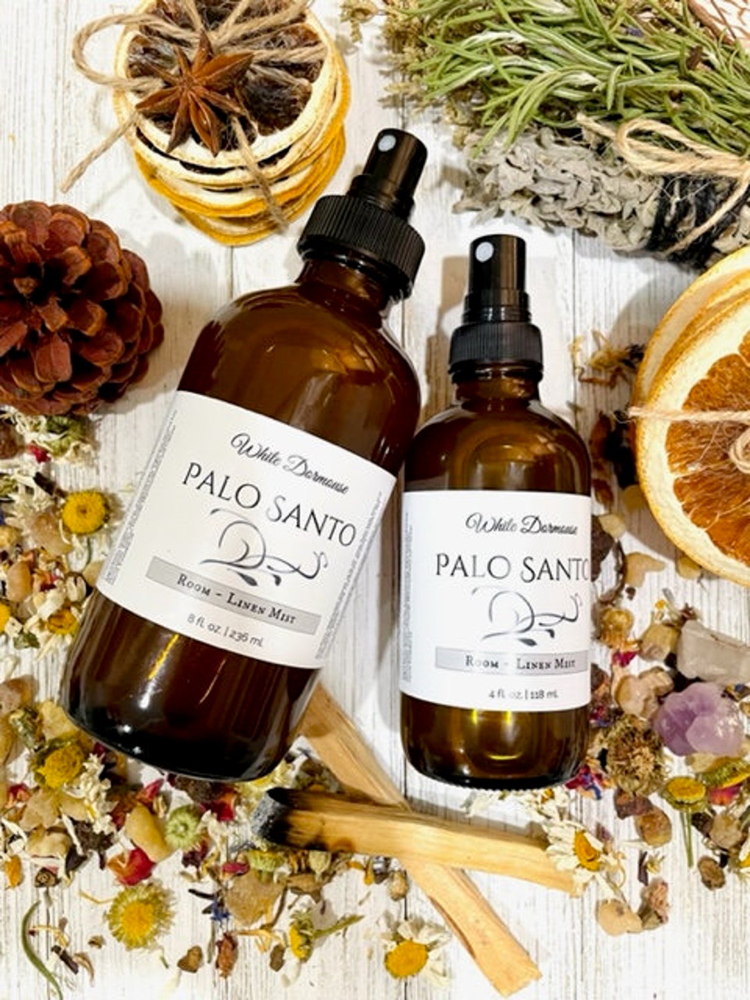 Soft Spice Notes Palo Santo Room Linen Mist Household Spray Essential Oil Notes of Soft ...