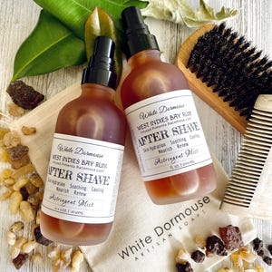 Bay Rum Aftershave Infused Pimenta Racemose Leaves Men&#39;s Facial Care Post Shave Grooming Spiced Aftershave Toner Sensitive Skin