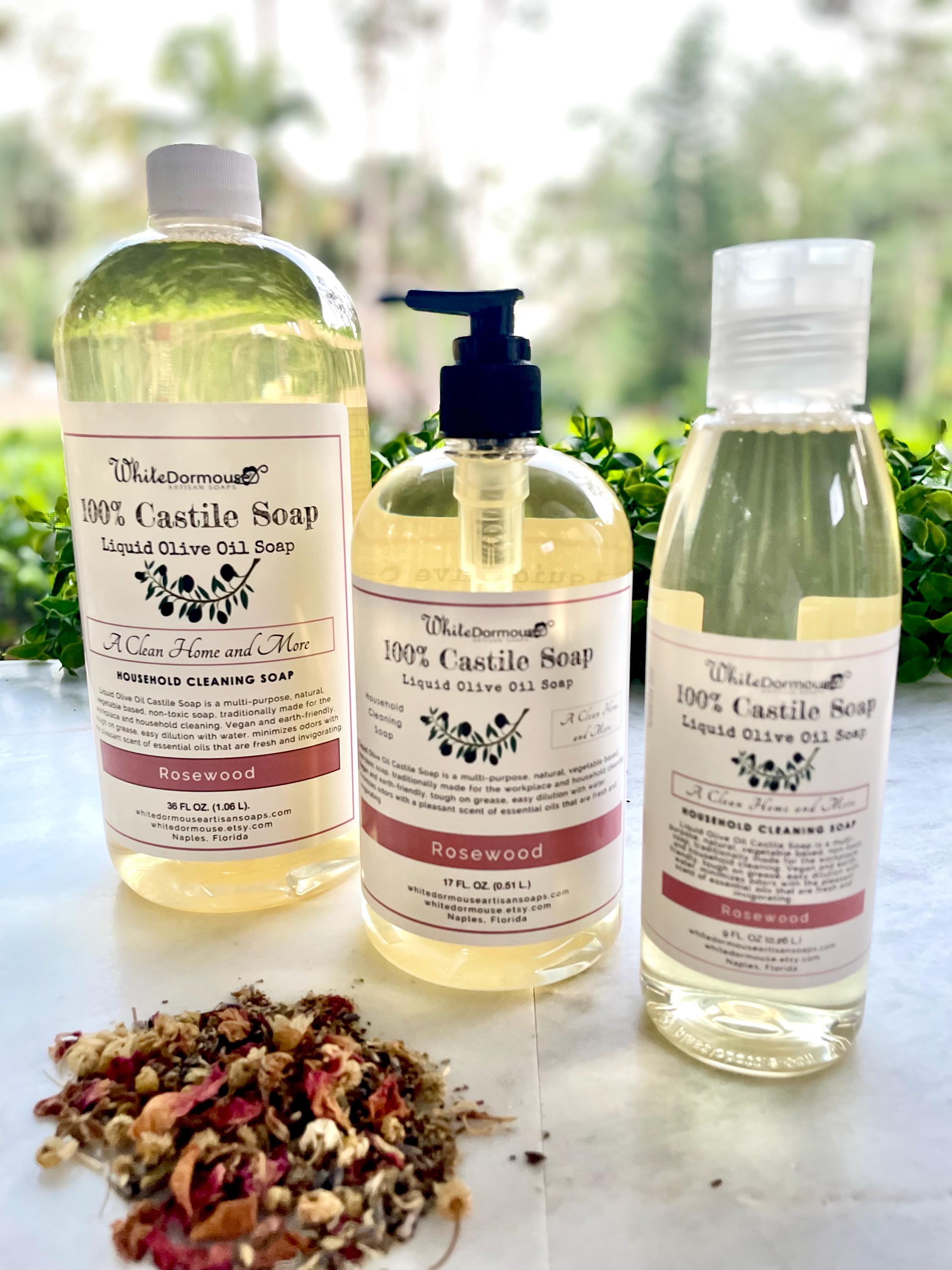 Rosewood Castile Soap Gentle on Skin Natural Cleaning Products
