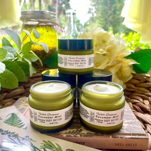Cucumber Body Butter Whipped Tallow Cucumber Mint Essential Oils Dry to Normal Skincare Moisturizer Body Lotion Face and Body Cream