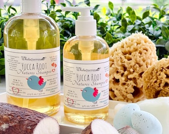 Shampoo Yucca Root Fragrance Free Vegan Noncomedogenic Natural