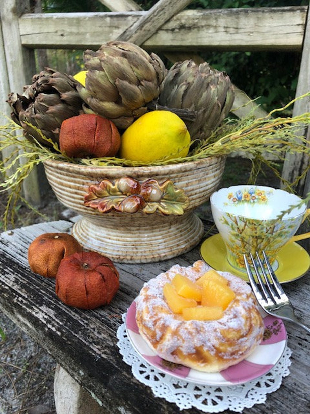 Dried Artichokes Natural Color Hand Baked Floral Arrangements Soap Making Holiday Garland