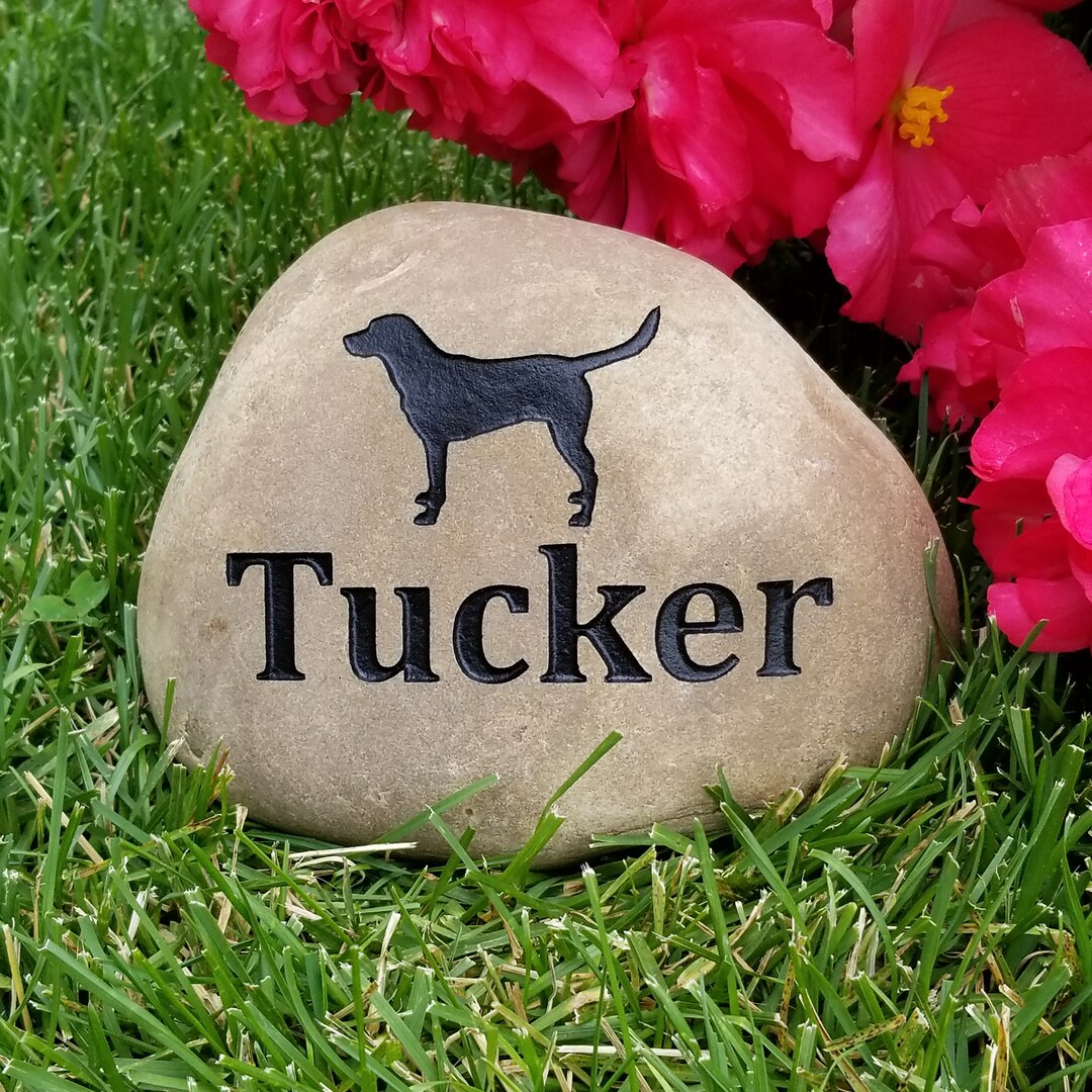 Personalized Dog Memorial Stone for Garden. Pet Memorial Stone Etsy