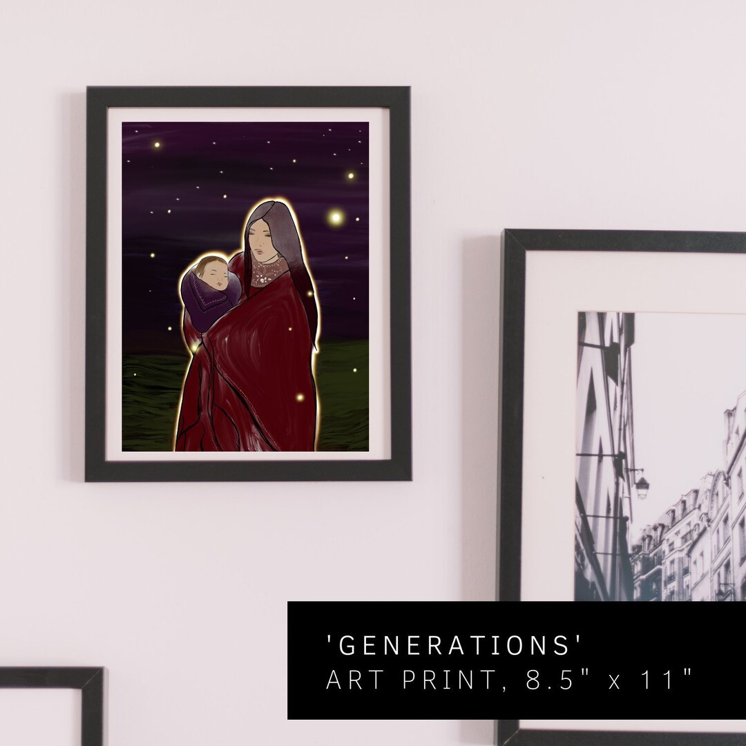 GENERATIONS Art Print, Indigenous Art Authentically Native Made in Six ...
