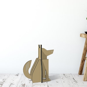 Guard Dog 3D Cut file. Digital downloadable PDF and 3D SVG cut files. Use with a laser cutter, CNC router or scroll saw.