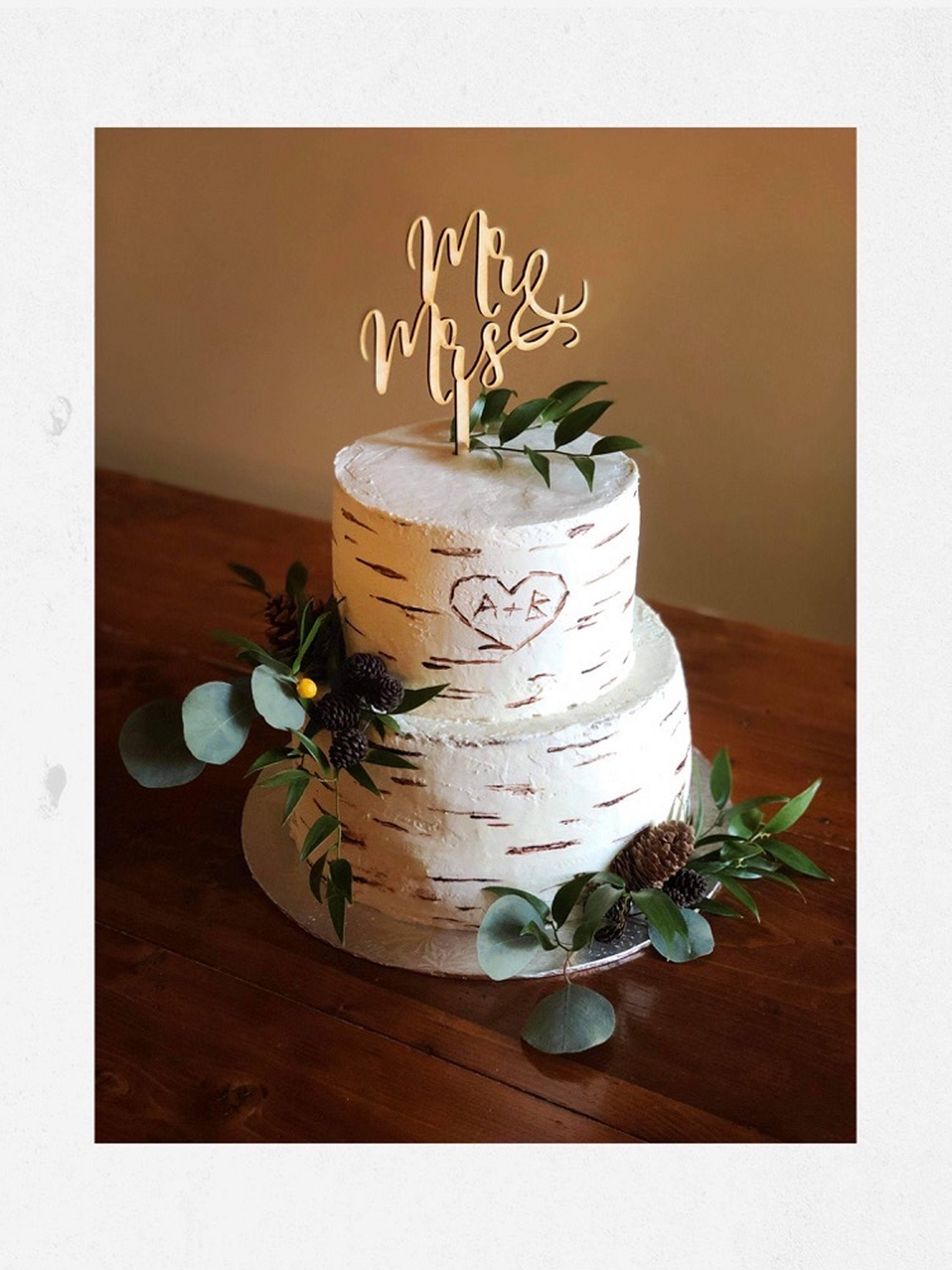 Cake Topper Mr and Mrs Template SVG Vetor Files. Digital Downloadable