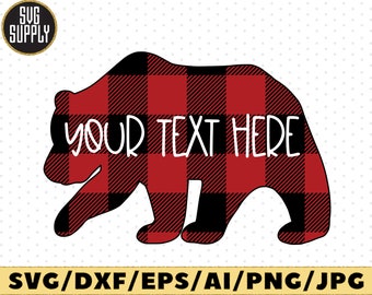Download Christmas Bear Svg Etsy