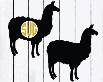 Download Llama silhouette | Etsy