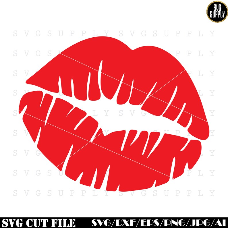 Download Free Kiss Svg Lips Svg Smuck Svg Cut File Vinyl Decal For Etsy SVG Cut Files
