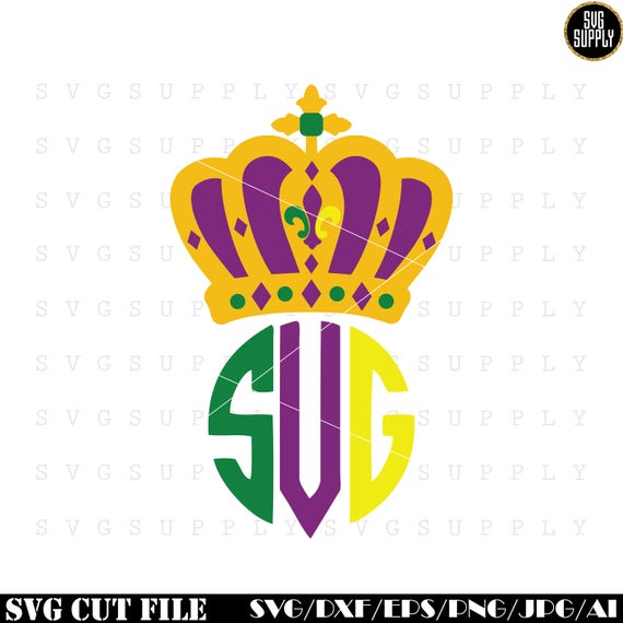 mardi gras crown svg