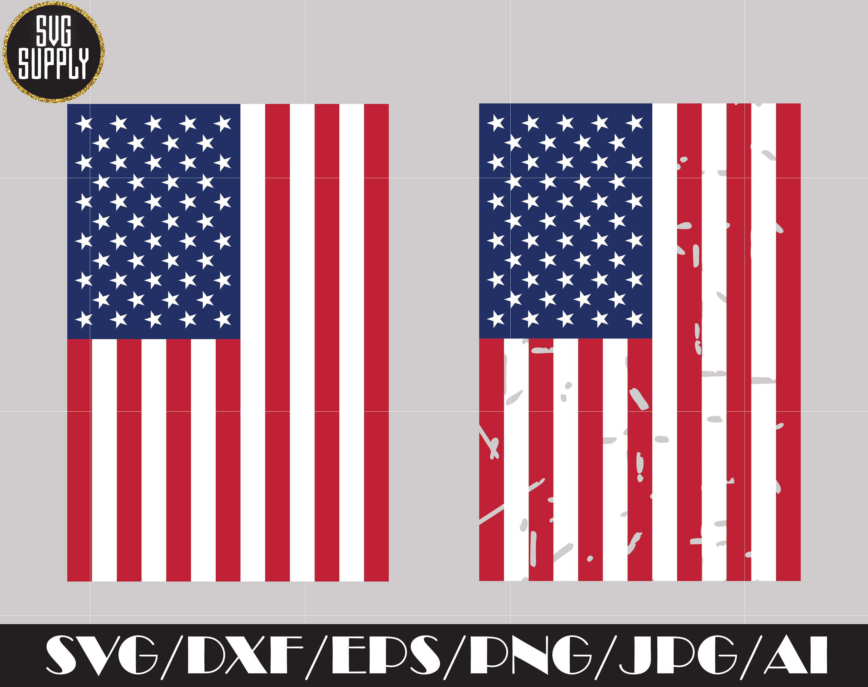 American Flag Distressed Svg 4th Of July Svg Patriotic Day Etsy