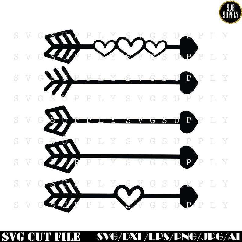 Download Arrow SVG Bundle Arrow Set SVG Heart Arrows svgdxf eps | Etsy