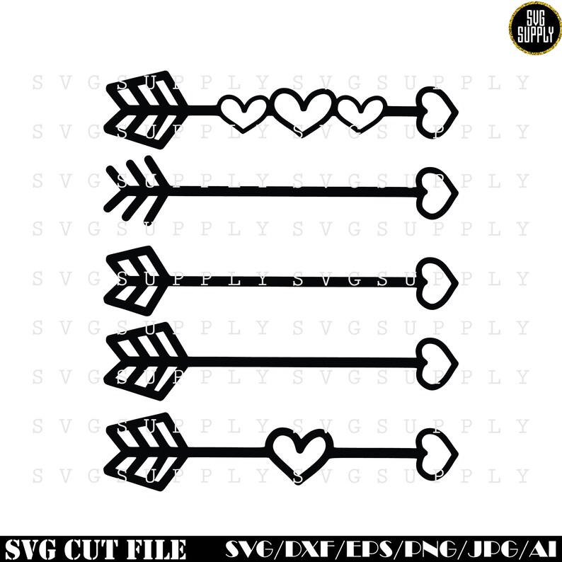 Download Arrow SVG Bundle Arrow Set SVG Heart Arrows svgdxf eps | Etsy