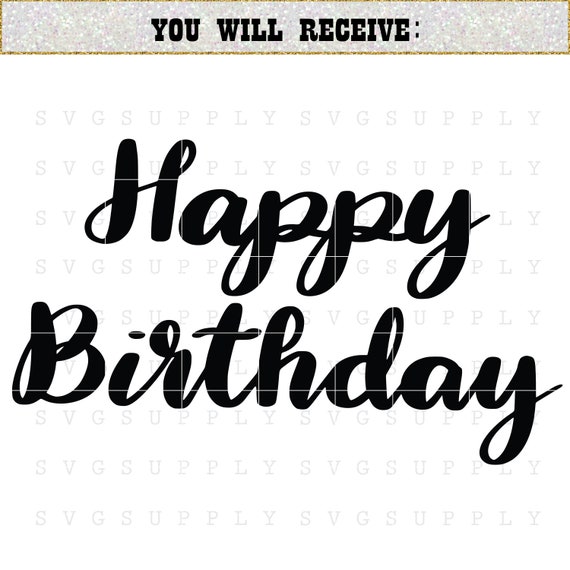 Free SVG Svg Happy Birthday 6944+ File for Cricut