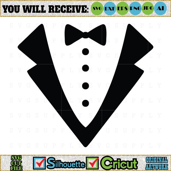 Download Tuxedo SVG Men tuxedo SVG Cut File vinyl decal for silhouette | Etsy