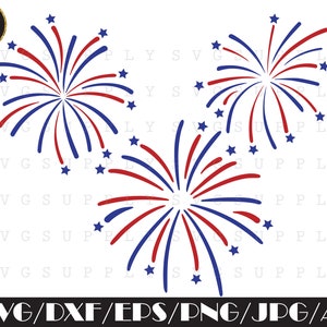 Fireworks svg, Memorial Day svg, 4th of July svg, Patriotic Day svg cut file vinyl decal for silhouette cameo cricut file iron on transfer