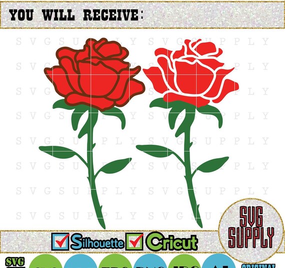 Download Rose Svg Roses Svg Flower Svg Cut File Vinyl Decal For Etsy