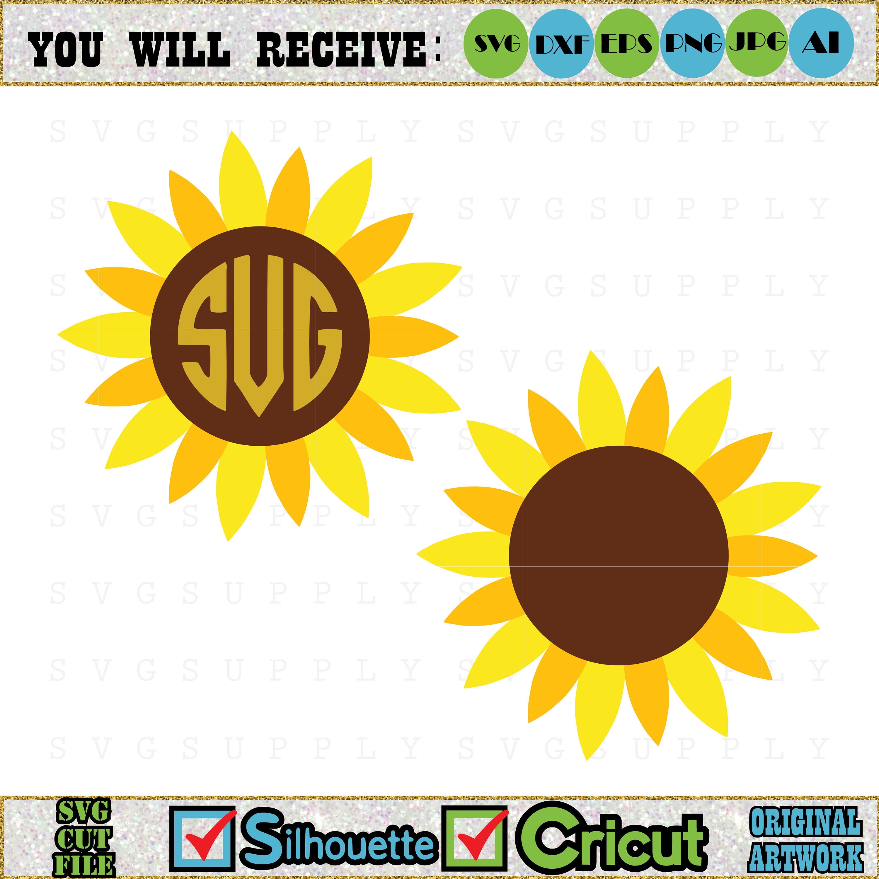Free Free 153 Silhouette Decal Sunflower Svg SVG PNG EPS DXF File