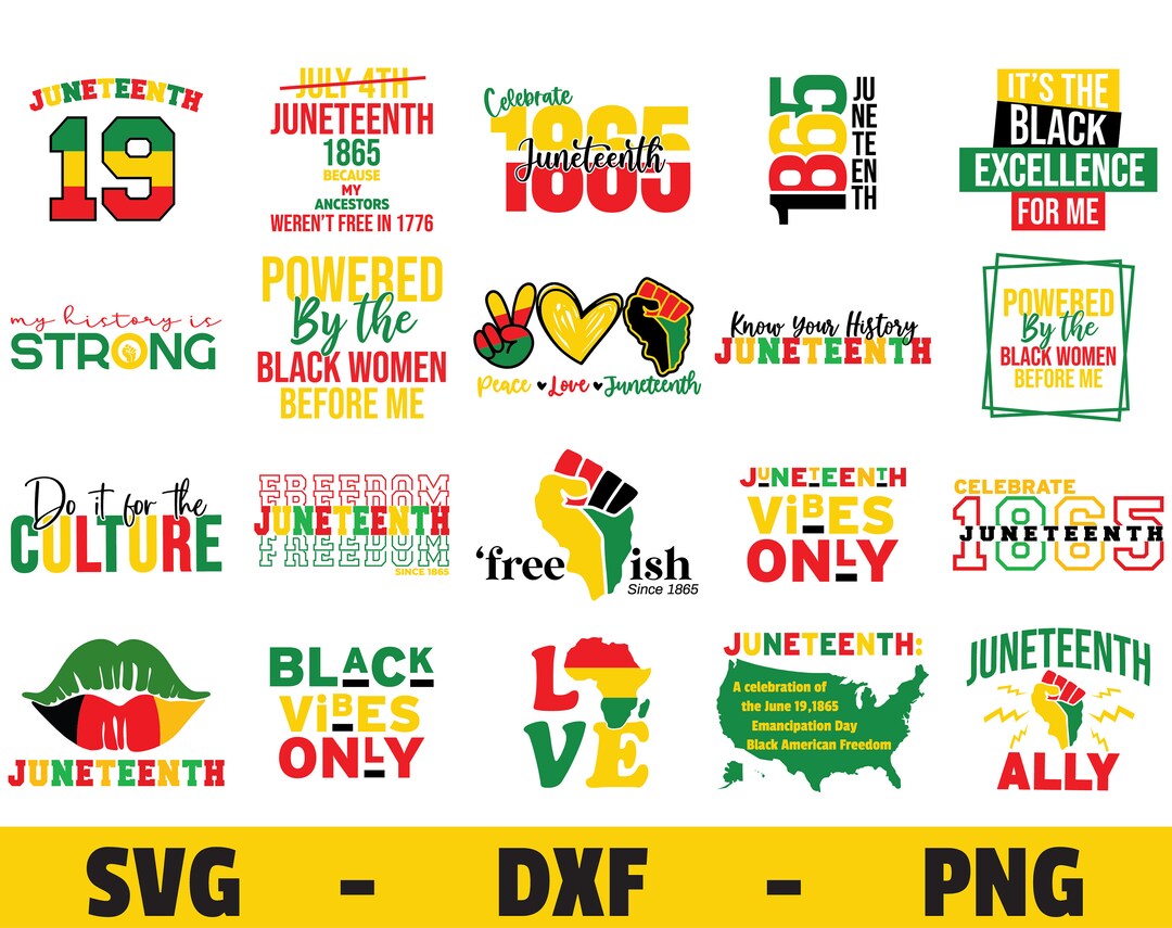 Juneteenth Svg, Peace Love SVG, Freedom Day Svg, Independence Day 1865 ...