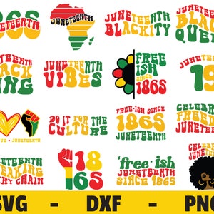 Juneteenth svg, Peace Love SVG, Freedom day svg, Independence Day 1865 svg voor silhouette cameo cricut opstrijkbare overdracht op shirts mokken