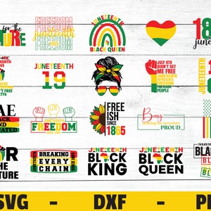 Juneteenth SVG Freedom Day SVG Freeish svg 19 Juni 1865 svg geschnitten Datei Vinyl Aufkleber für Silhouette Cricut Eisen auf Übertragung auf Shirt Stoff Tassen