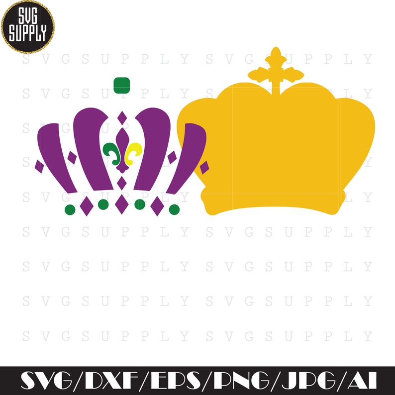 mardi gras crown svg