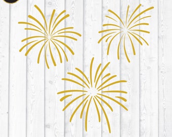 Fireworks SVG New Year SVG Cut File vinyl decal for silhouette cameo cricut file iron on transfer on mug shirt fabric design for kids