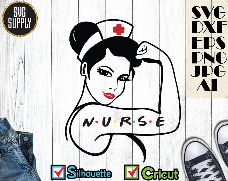 Download Nurse svg Strong Nurse SVG Cut file vinyl decal for | Etsy
