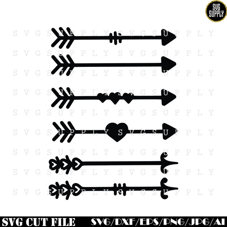 Download Arrow SVG Bundle Arrow Set SVG Heart Arrows svgdxf eps | Etsy