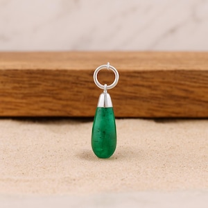 Natural Emerald Pendent /Gemstone Pendent/May Birth Stone/Natural Emerald Jewelry