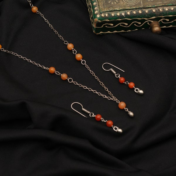 Red Jewelry Set Etsy