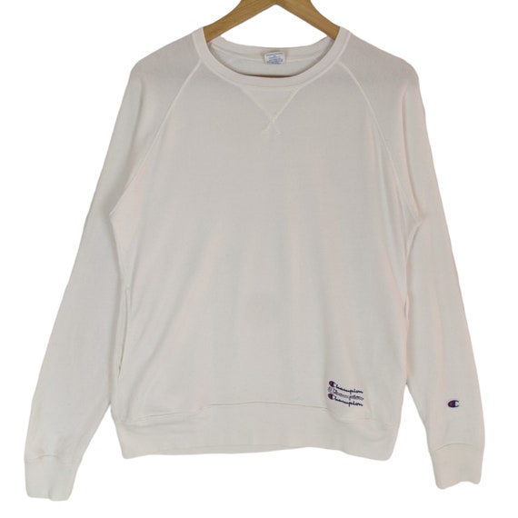 トップス 2000s Champion Damaged Crew Neck Sweat Vintage 90s Champion Faded Distressed Crewneck Sweatshirt